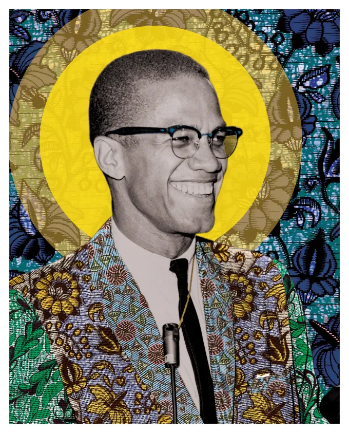 Joy in the Work — Malcolm X, 1964 shown at the selected relative print scale.