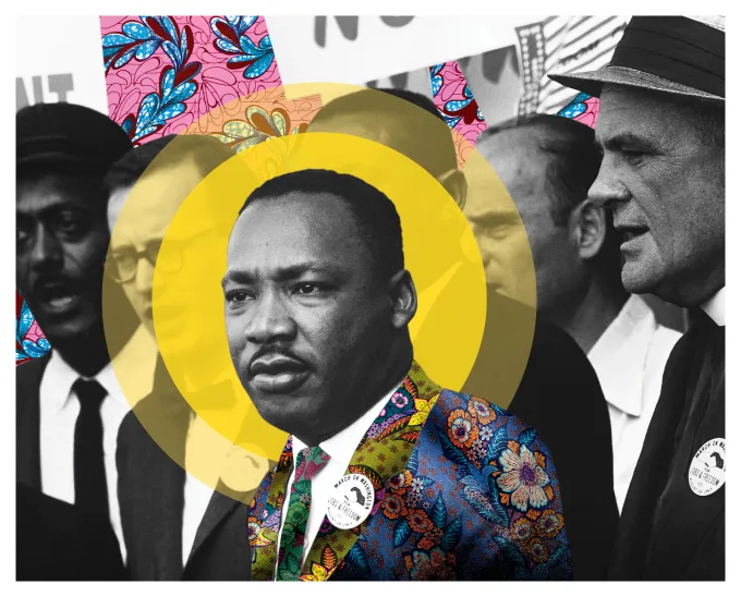 Before the Words Entered History — Martin Luther King Jr., 1963 shown at the selected relative print scale.