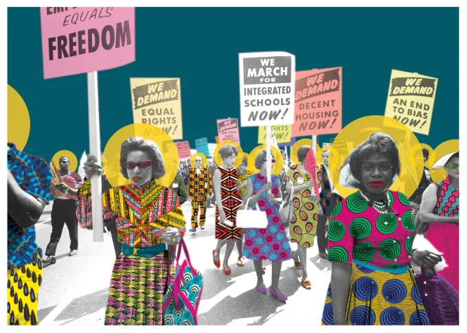 A Crowd Becomes a Chorus — March on Washington, 1963 shown at the selected relative print scale.
