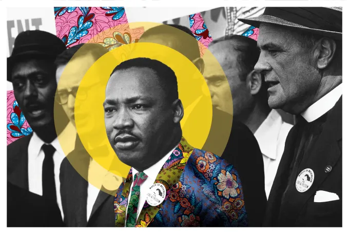Before the Words Entered History — Martin Luther King Jr., 1963 shown at the selected relative print scale.